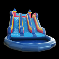 inflatable bouncer slide pool comboGL149