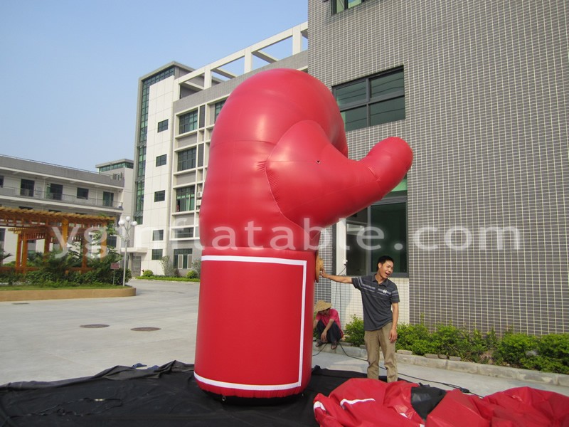 빨간색 모양 광고 풍선 장갑GC124
