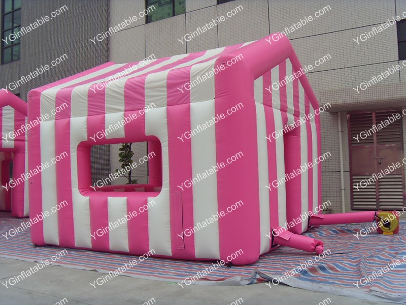 분홍색과 흰색 풍선 텐트 온라인GN089