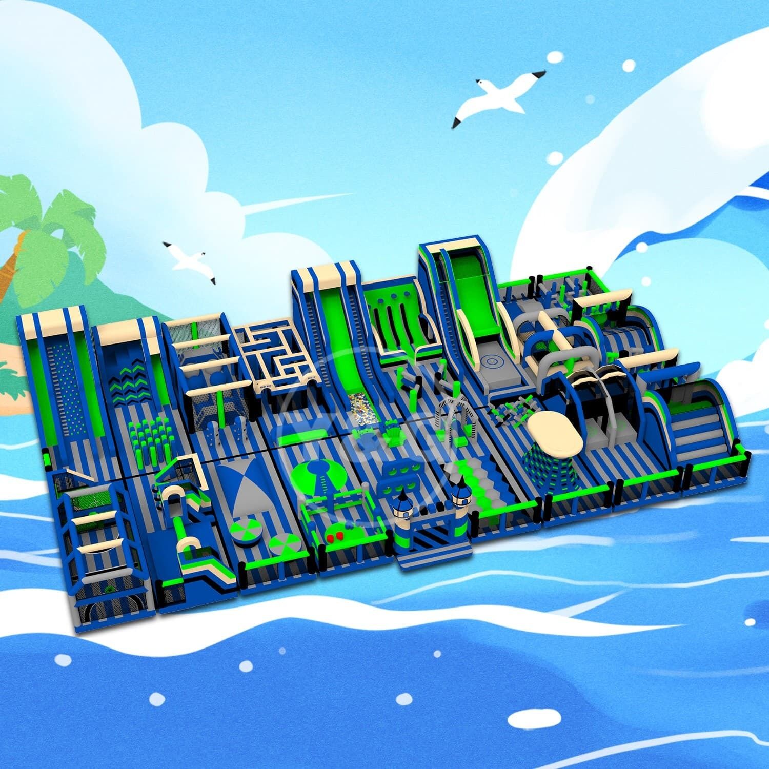 Beach Party Inflatable Fun ParkYGIP-17