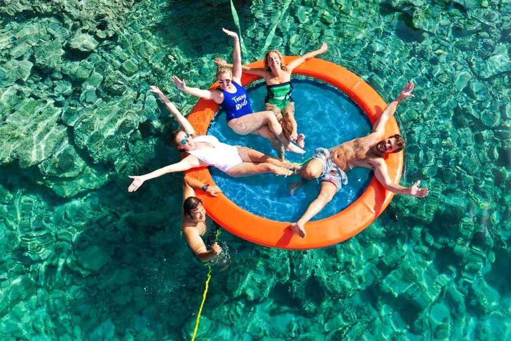 Inflatable Floating Dock on the WaterYGIP-17